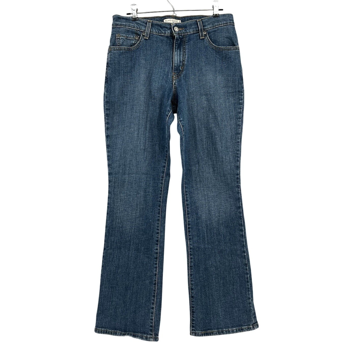 Vintage Levis 550 Denim Jeans Relaxed Fit Bootcut Womens 8 Blue Classic Dark
